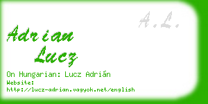 adrian lucz business card