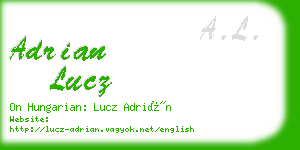 adrian lucz business card